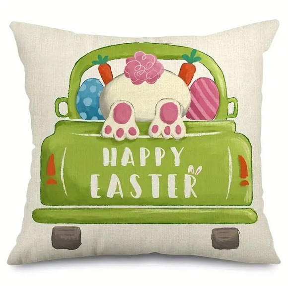 Easter Throw Pillow Covers Set of 4 - Picture 3 of 8